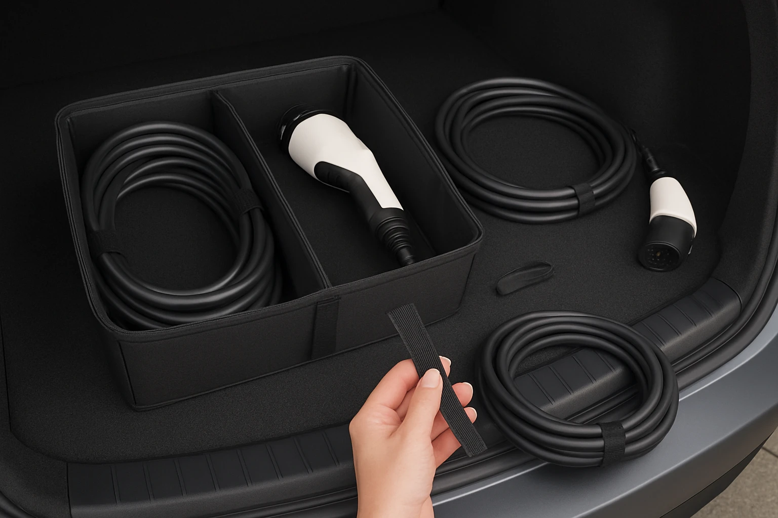 How to Organize EV Charging Cables in Your Trunk