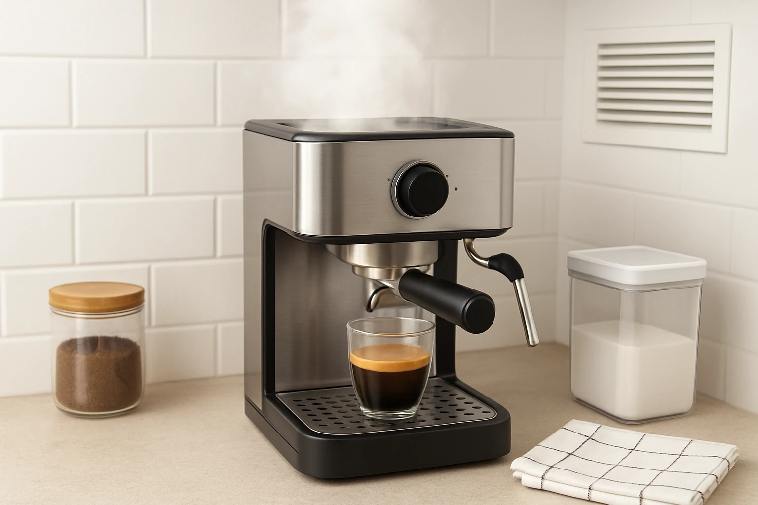 How to Reduce Steam & Humidity from a Compact Espresso Machine