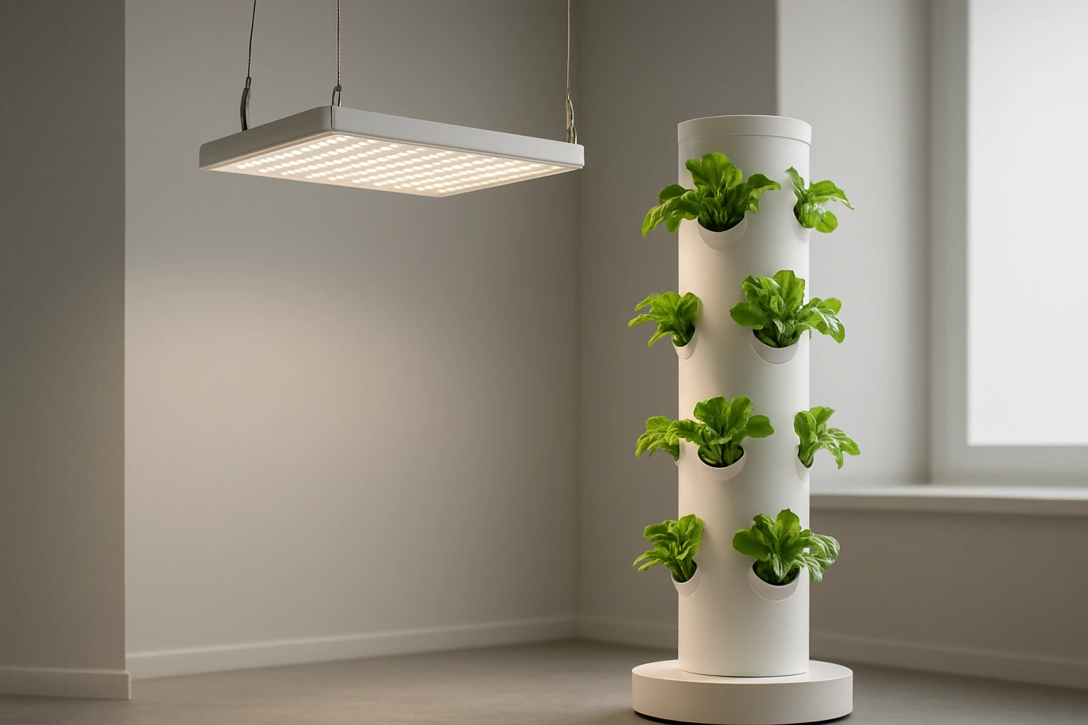 How to Position Grow Lights in Hydroponic Towers