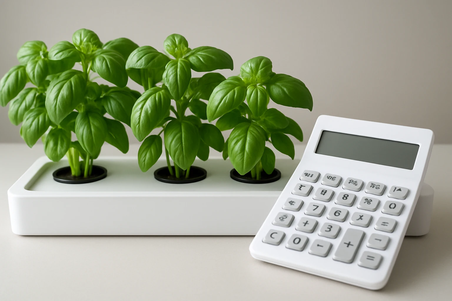 How to Calculate Cost Per Pound for Indoor Hydroponic Herbs