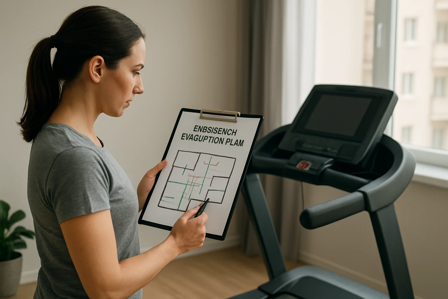 How to Create a Treadmill Emergency Evacuation Plan for Your Apartment