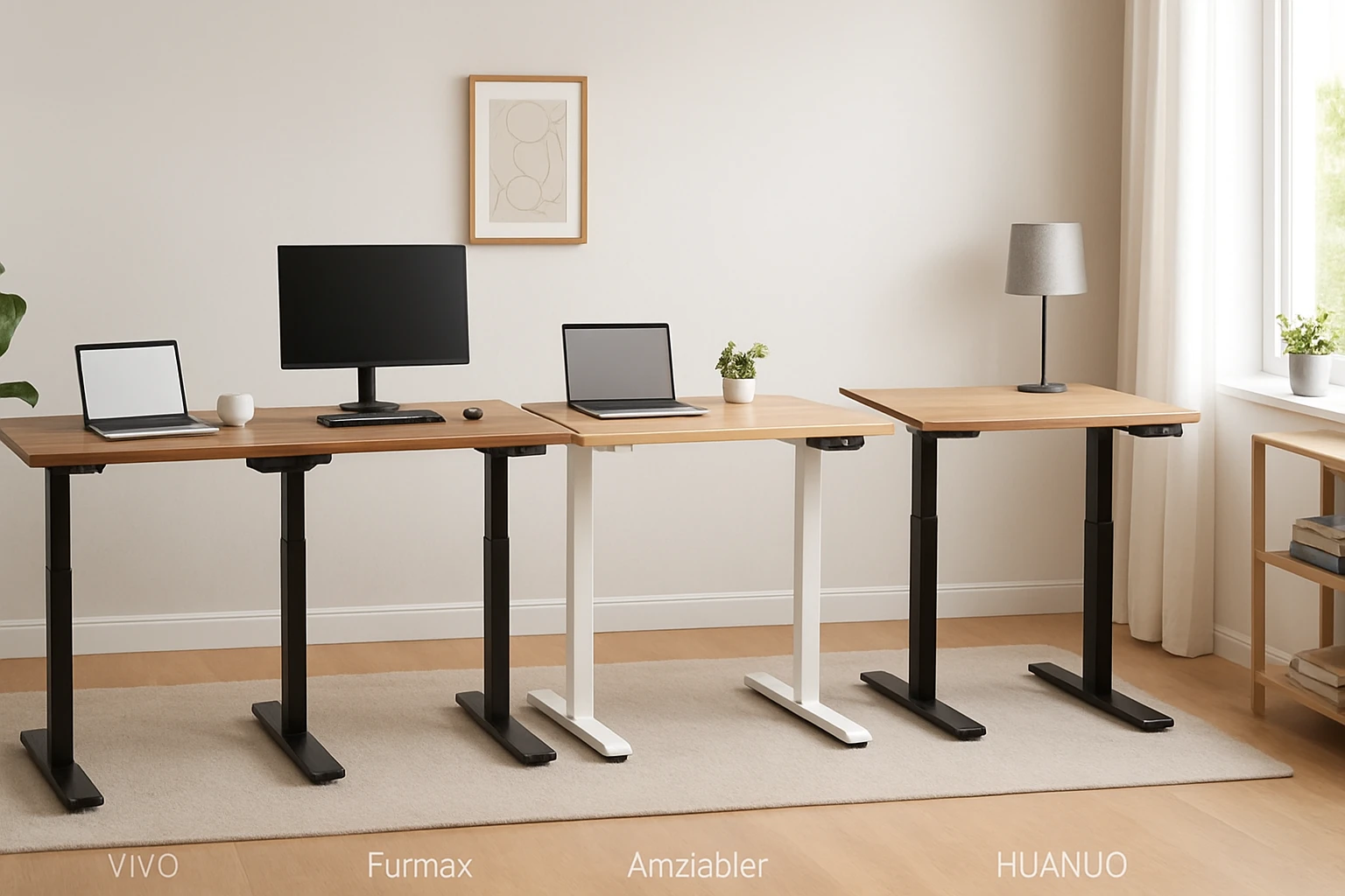 VIVO vs Furmax vs Amztabler vs Kingant vs HUANUO: Detailed Standing Desk Comparison