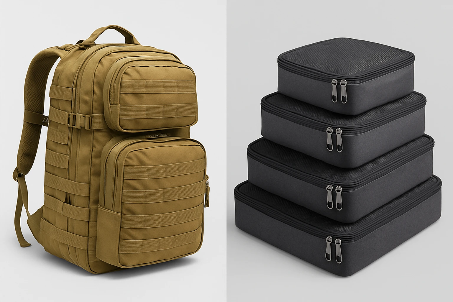 Tactical Backpack vs Packing Cubes: In‑Depth Amazon Comparison