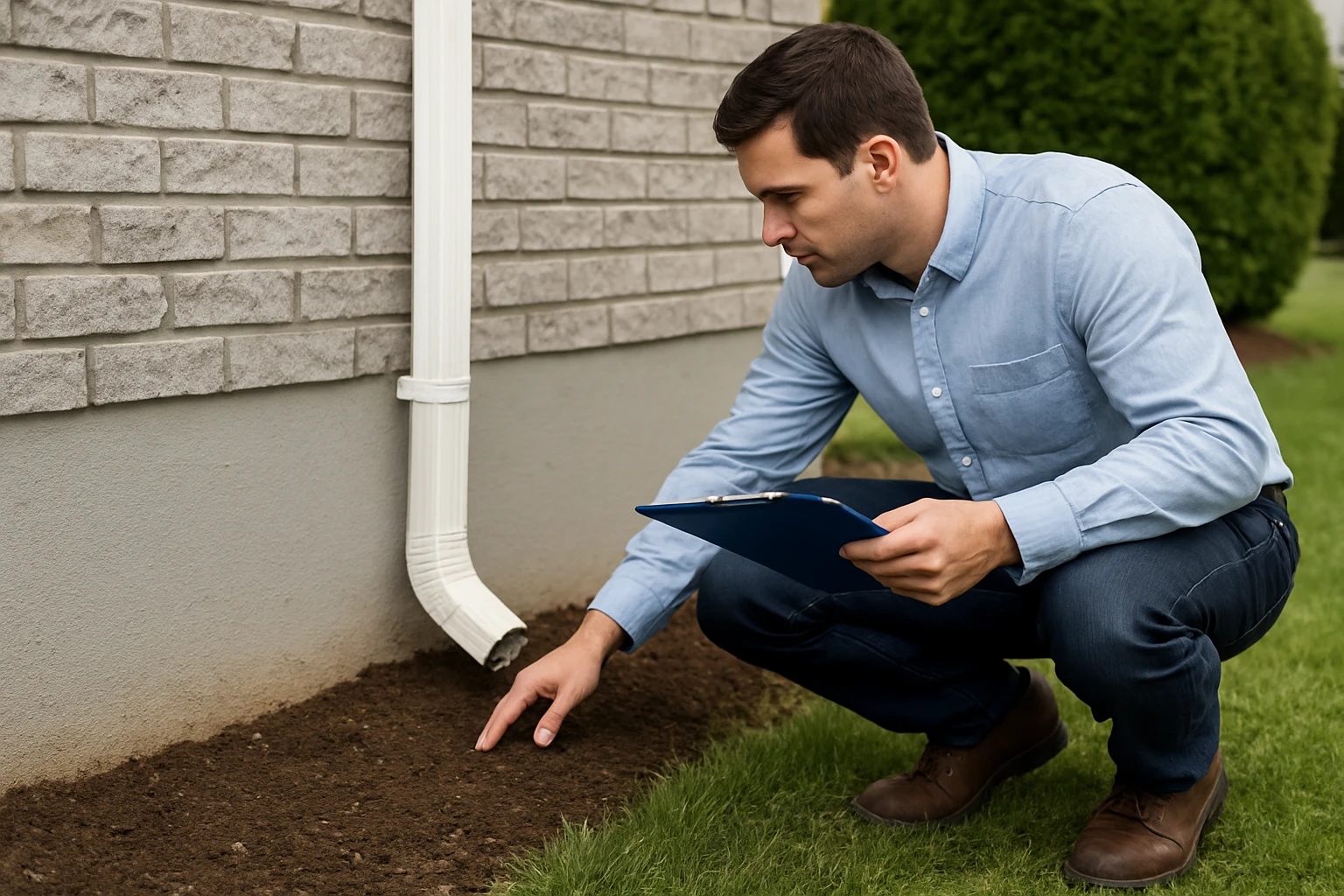 How to Inspect Exterior Grading and Downspouts to Protect Your Basement