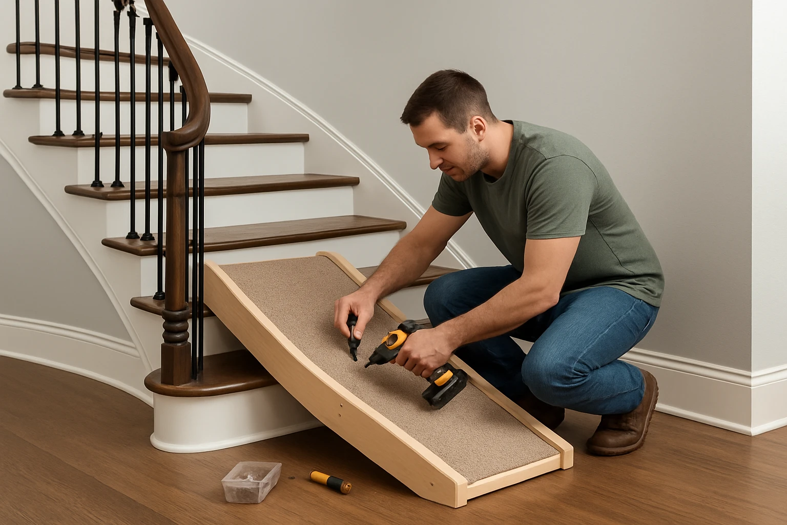 How to Install a Curved Staircase Dog Ramp: Step-by-Step DIY Guide