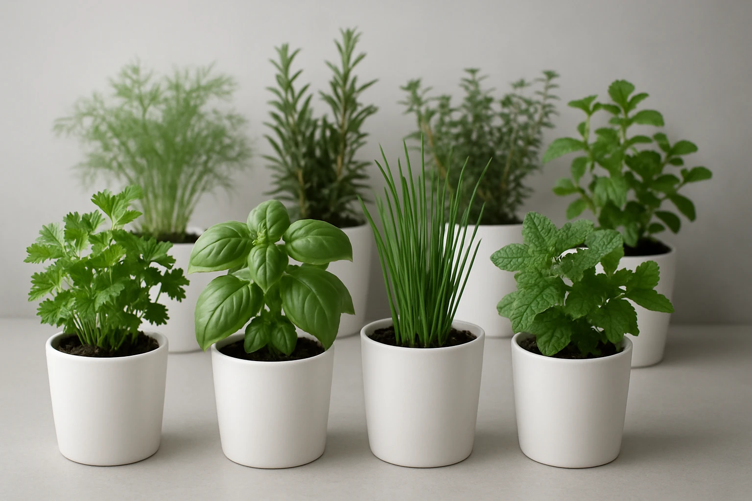 12 Low‑Pollen Herbs for Indoor Hydroponics