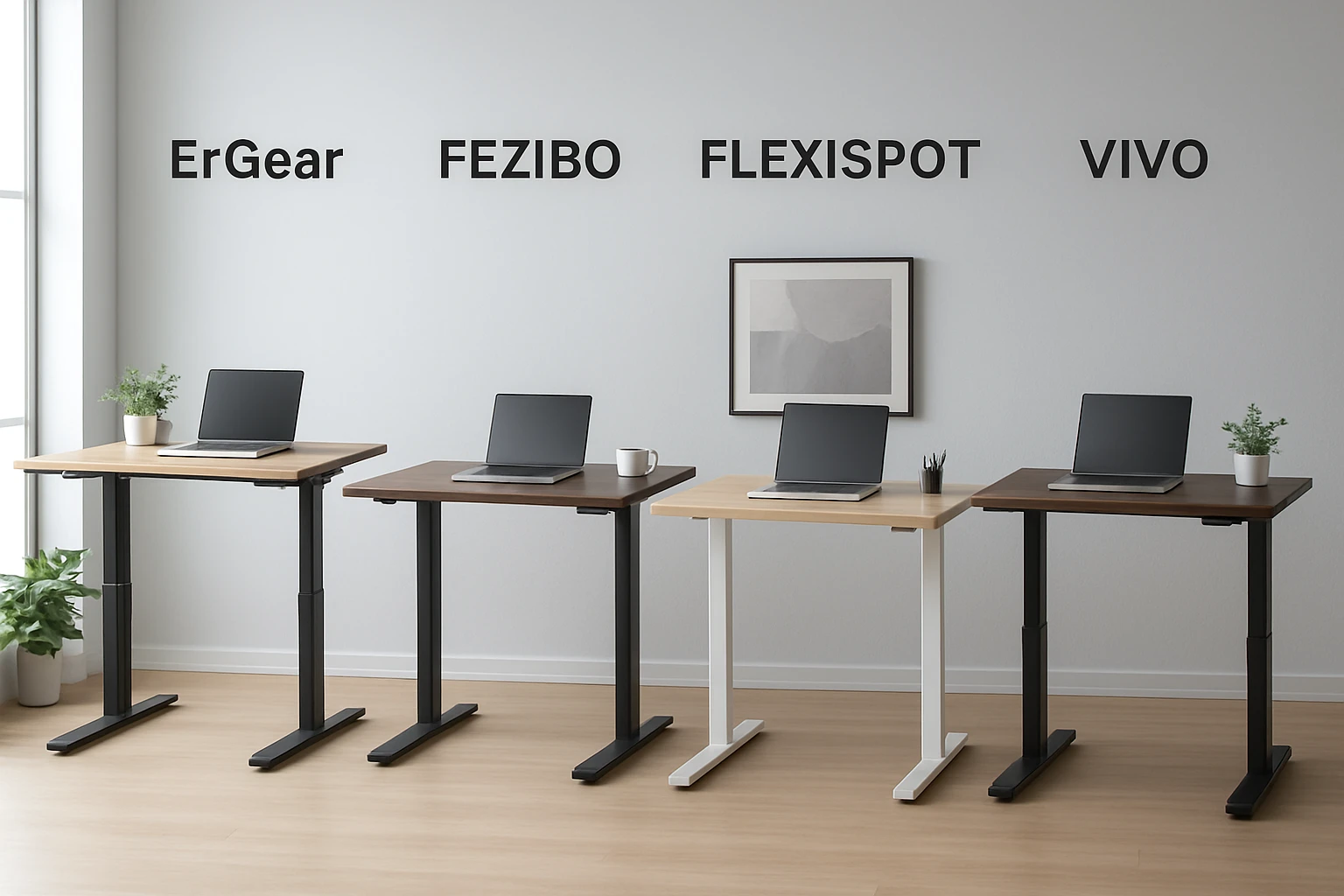 Best Electric Standing Desks 2024: ErGear, FEZIBO, FLEXISPOT, VIVO