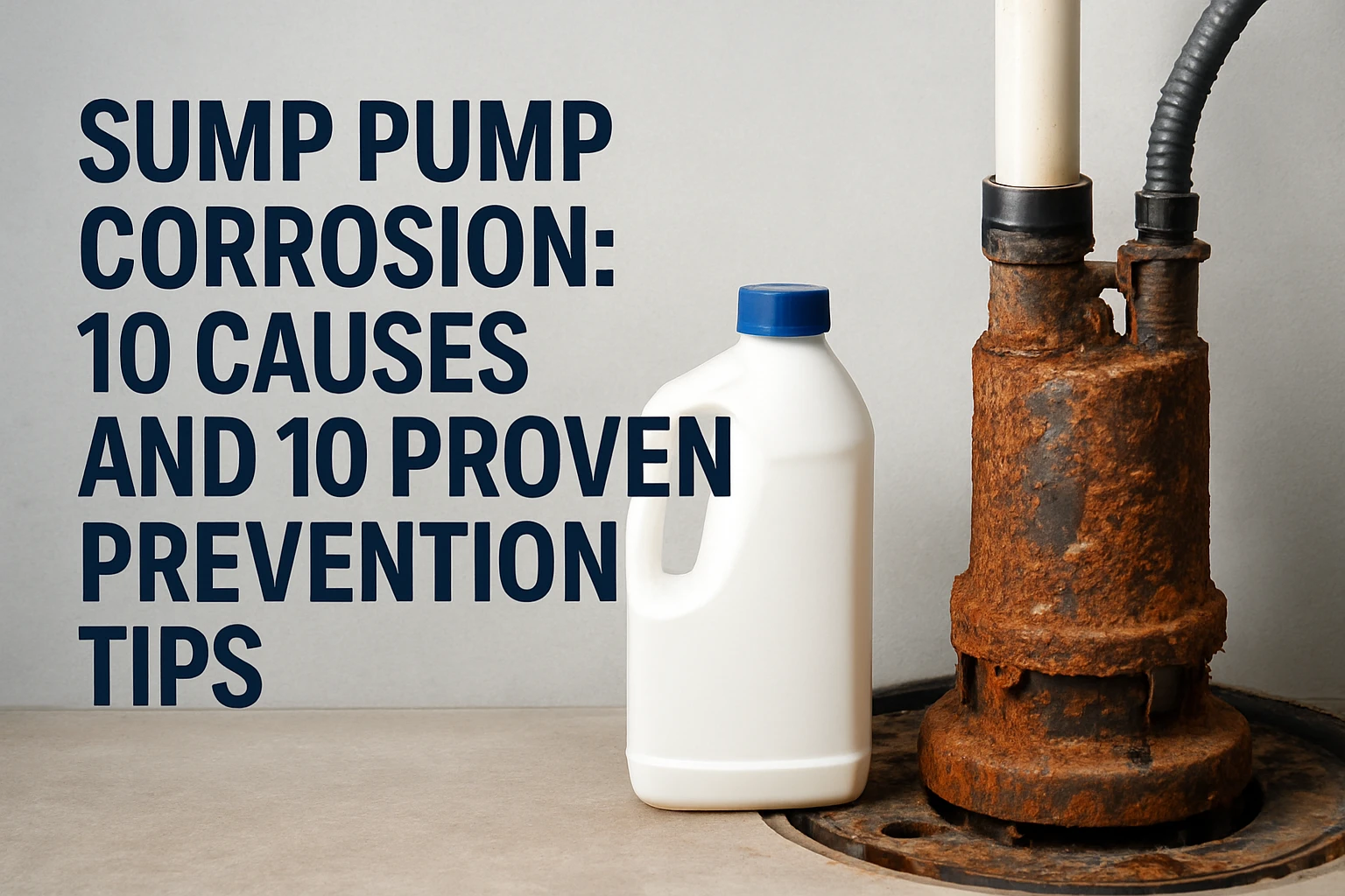 Sump Pump Corrosion: 10 Causes and 10 Proven Prevention Tips