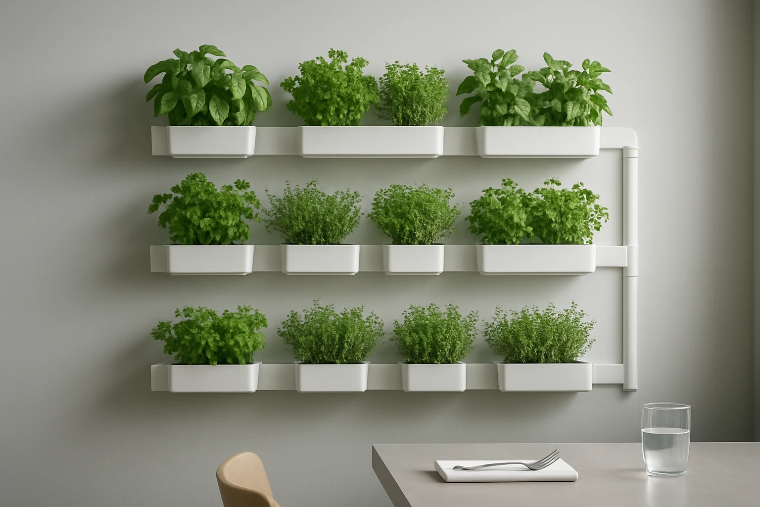 How to Build a Hydroponic Kitchen Herb Wall for Restaurants