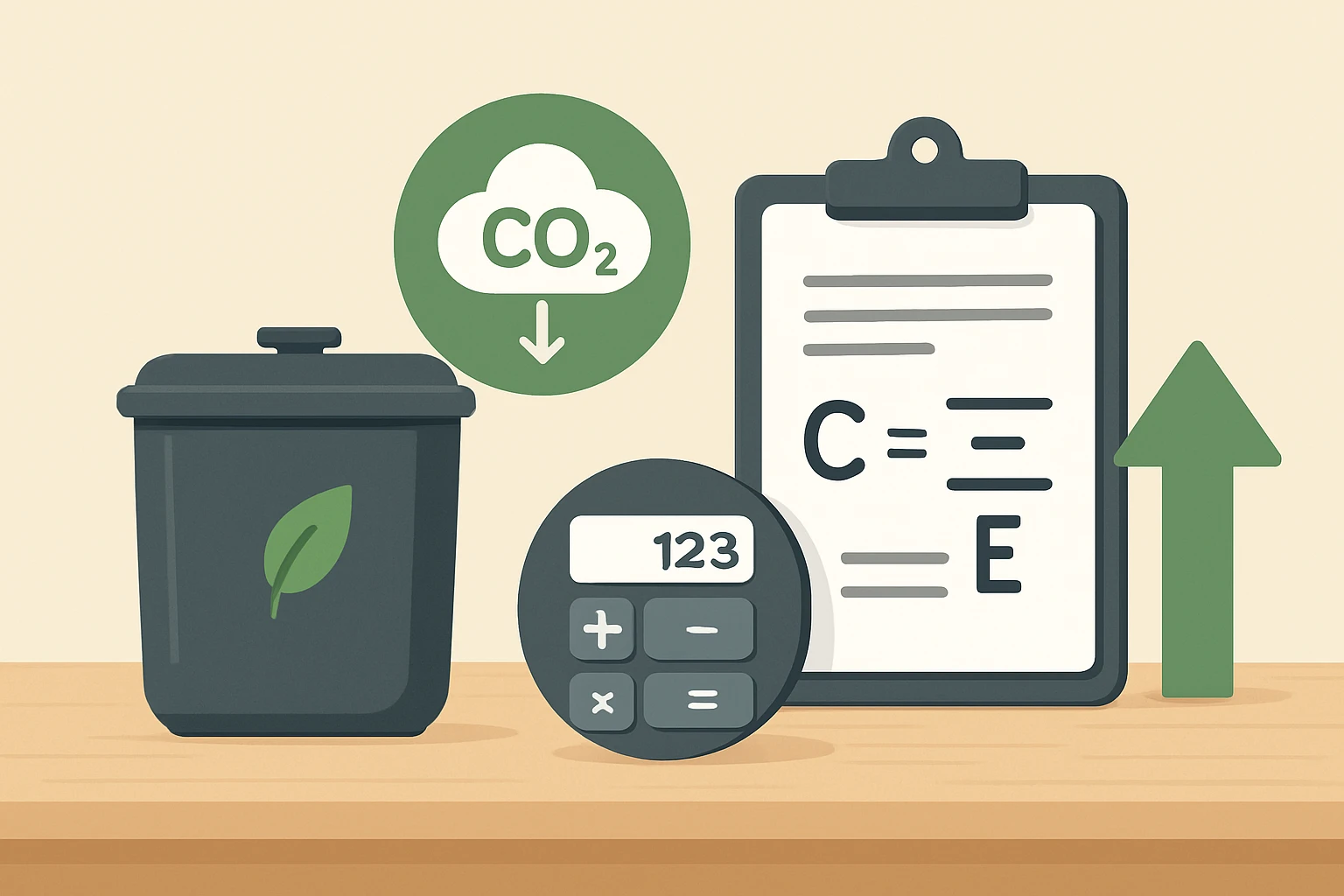 How to Calculate Carbon Savings from a Countertop Composter