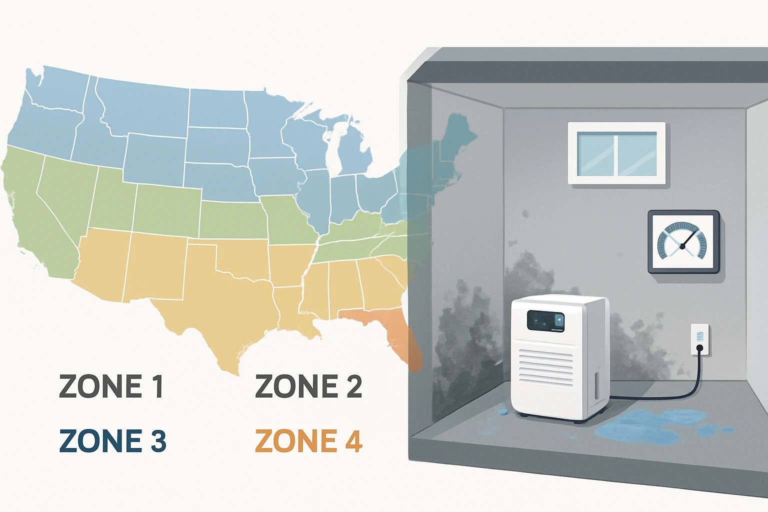 Seasonal Basement Humidity Setpoints by Region: The Complete Homeowner’s Guide