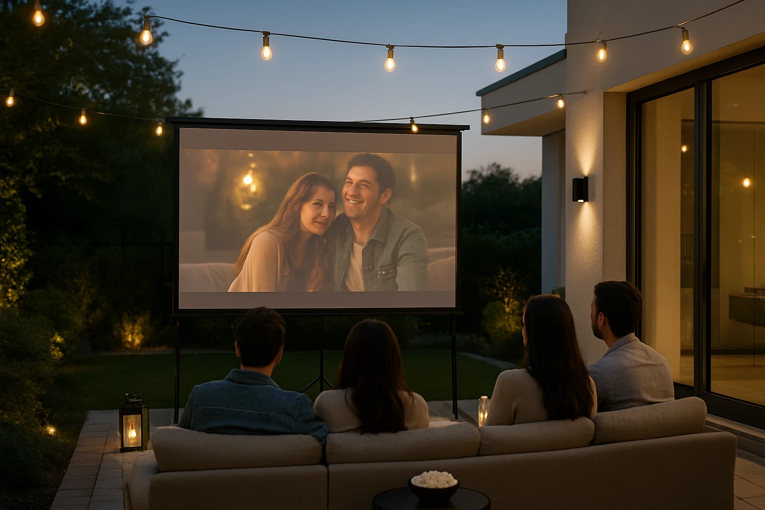 Smart Outdoor Movie Night Lighting Scenes Guide