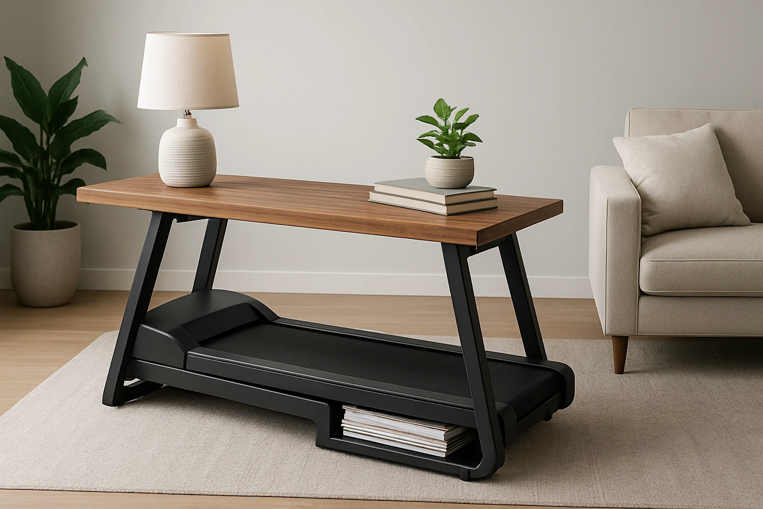 Convert an Old Folding Treadmill into Stylish DIY Furniture