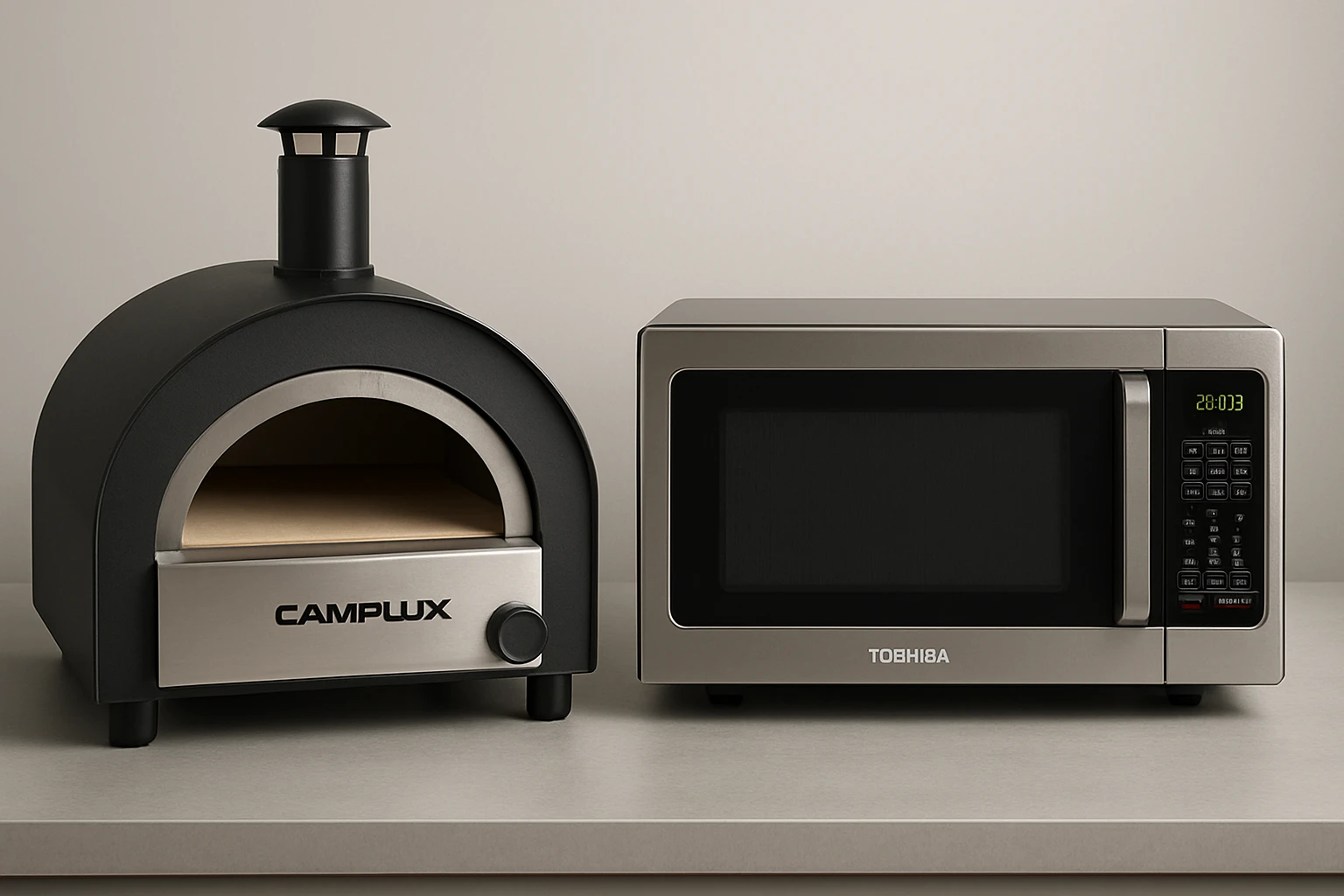 Camplux Pizza Oven vs Toshiba Countertop Microwave: Detailed Comparison