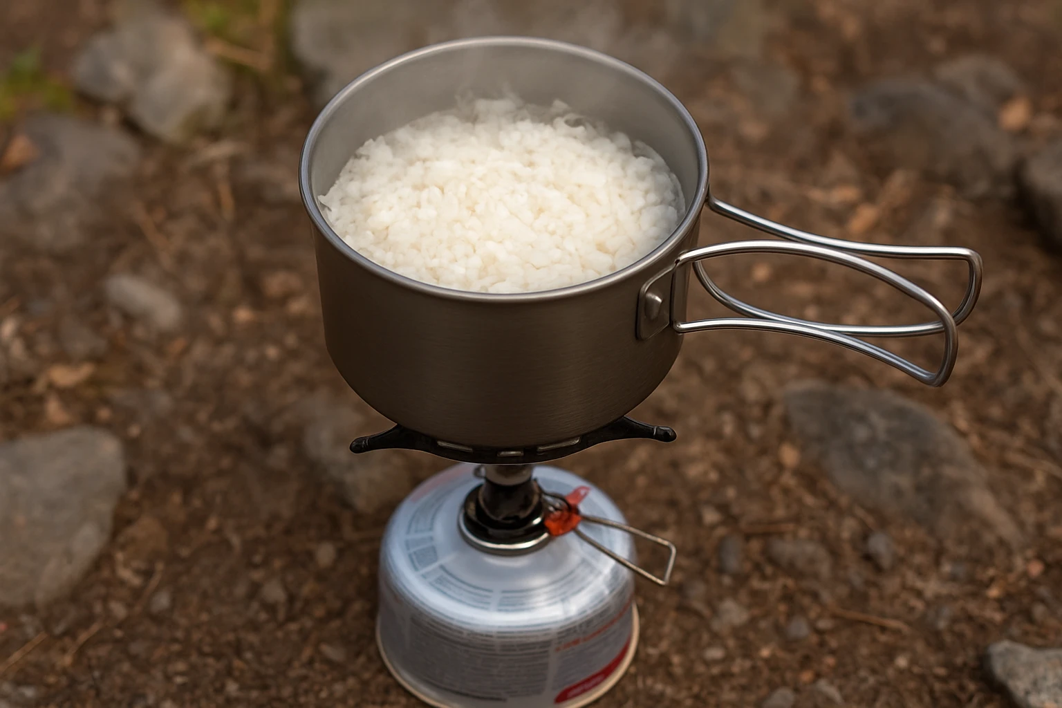 How to Simmer Perfect Rice on a Canister Stove