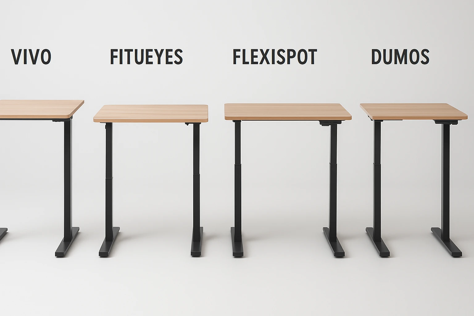 VIVO vs FITUEYES vs FLEXISPOT vs DUMOS: Detailed Standing Desk Comparison