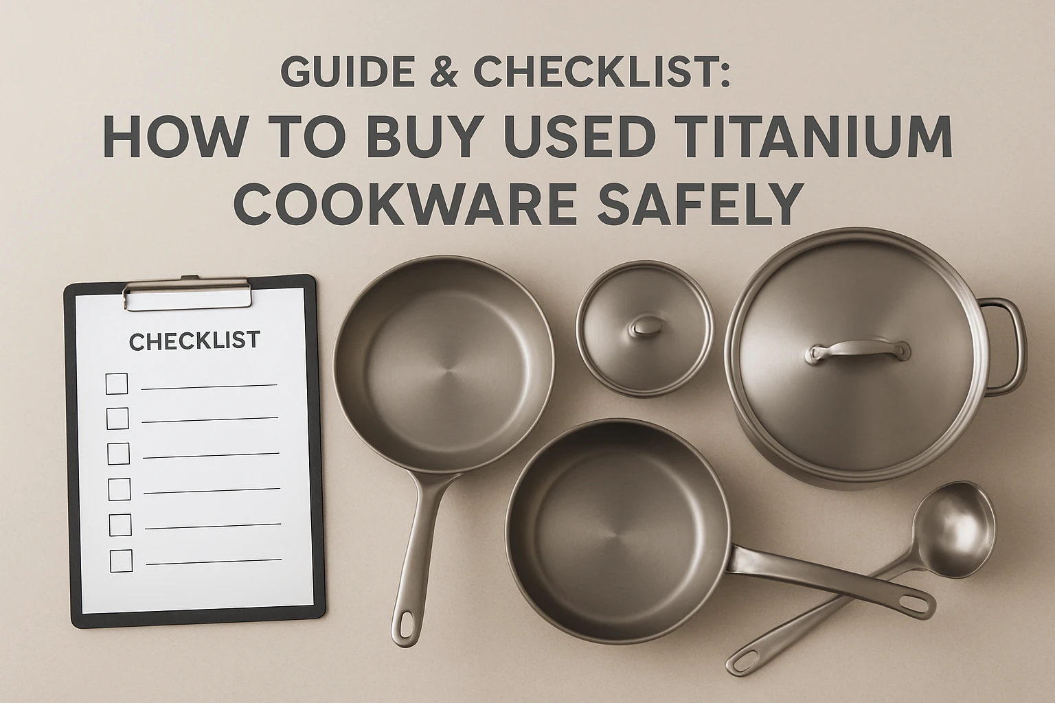 Guide & Checklist: How to Buy Used Titanium Cookware Safely