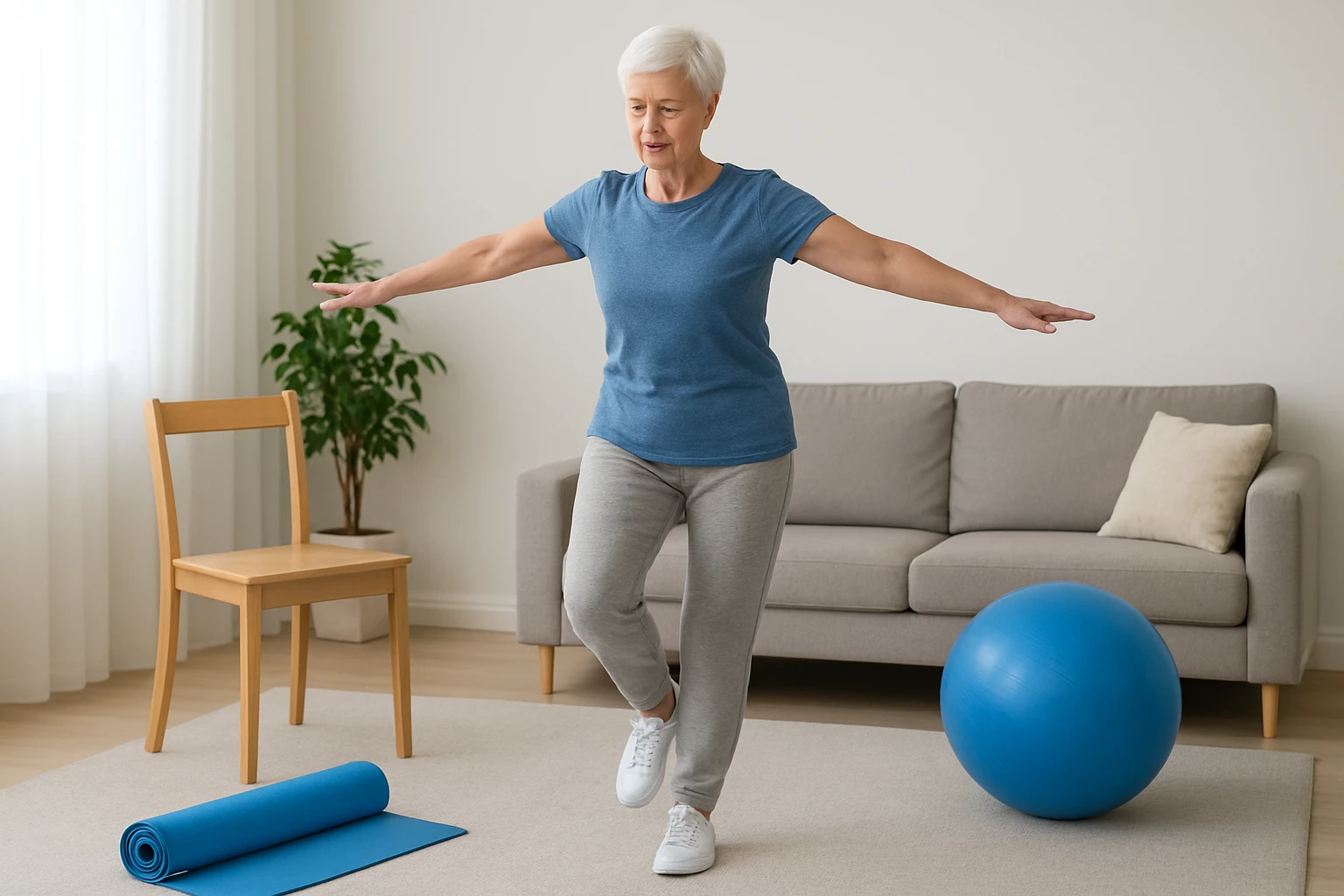 Home Balance Exercises for Seniors: 8 Safe Moves