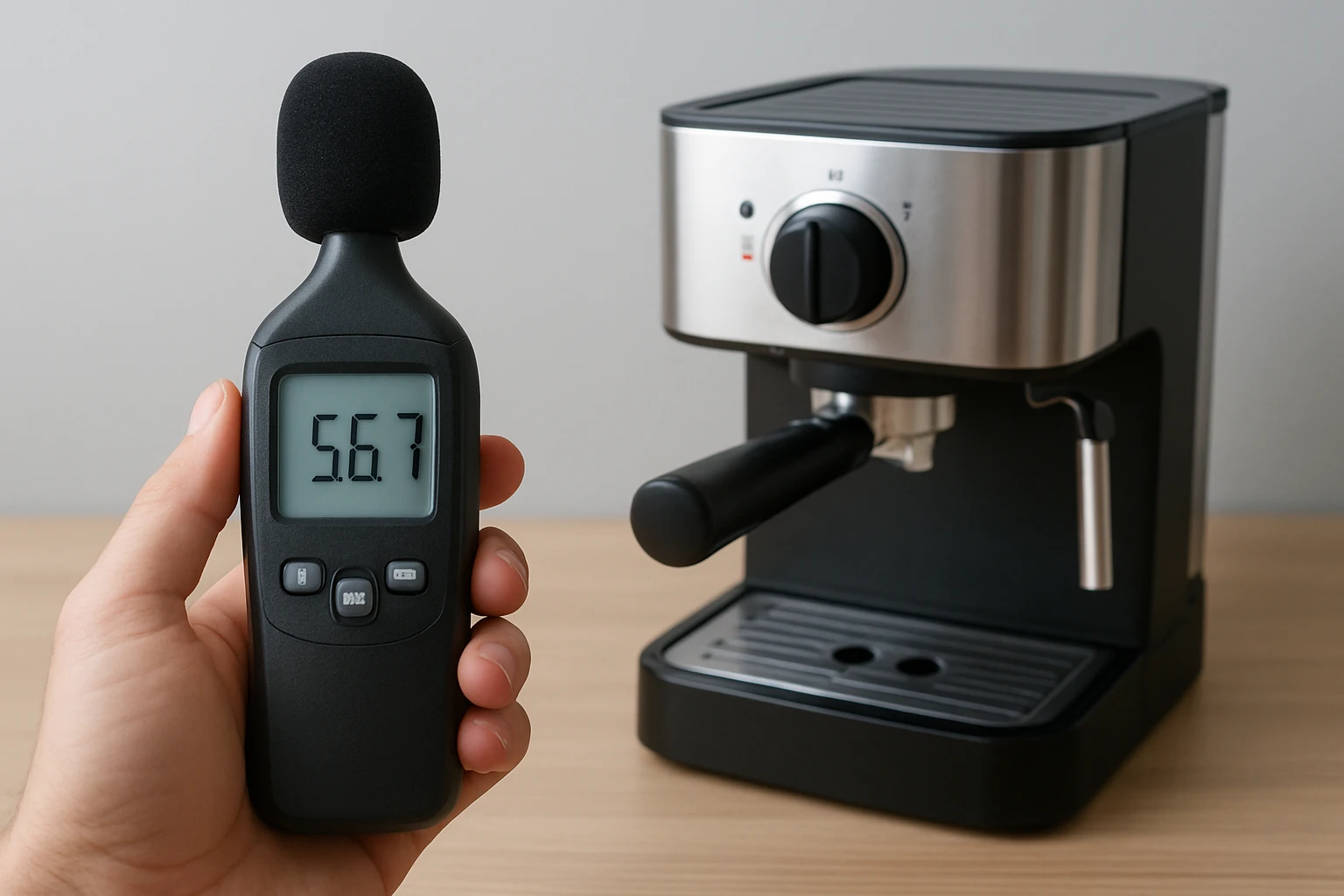How to Test Decibel Levels of a Compact Espresso Machine