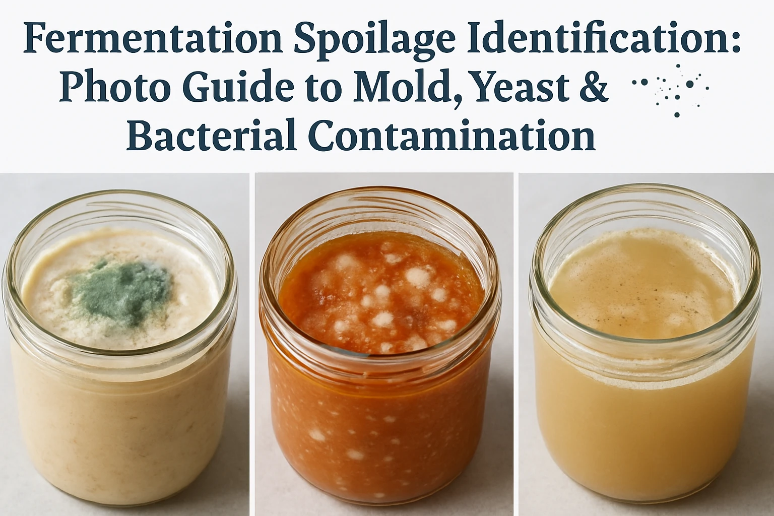Fermentation Spoilage Identification: Photo Guide to Mold, Yeast & Bacterial Contamination