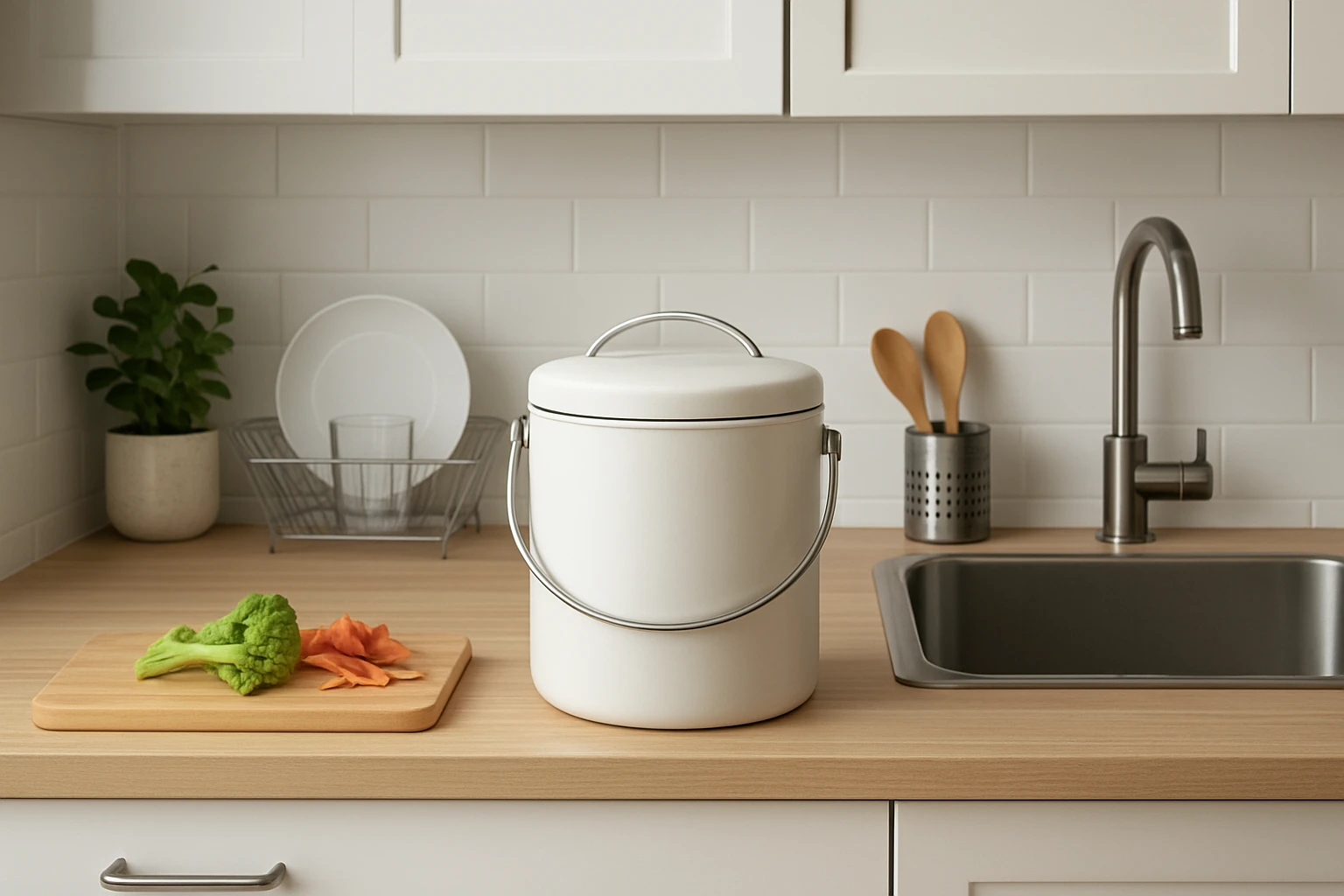 Best Placement for a Countertop Composter in a Small Kitchen