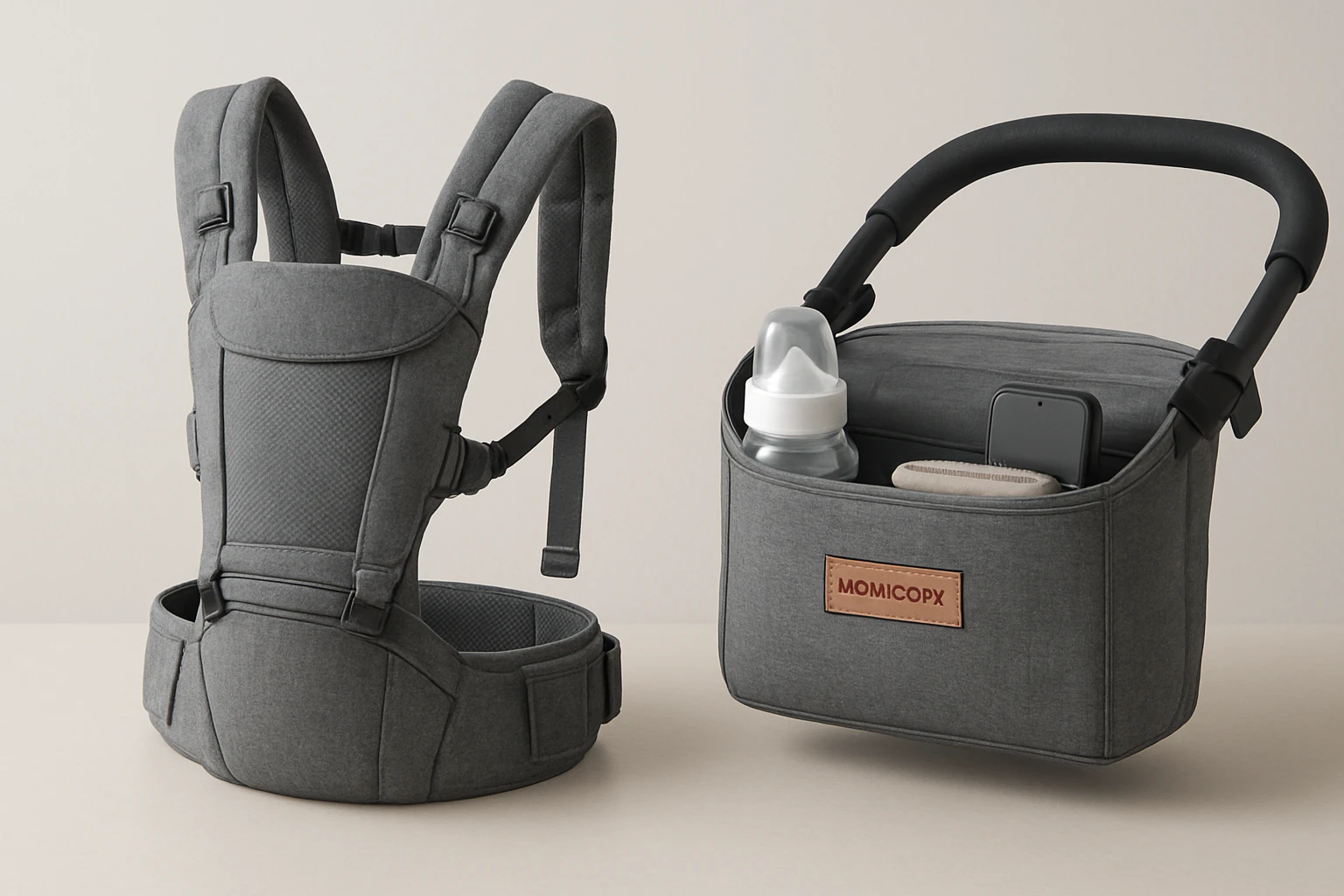 GROWNSY Baby Carrier vs Momcozy Stroller Organizer: In‑Depth Comparison