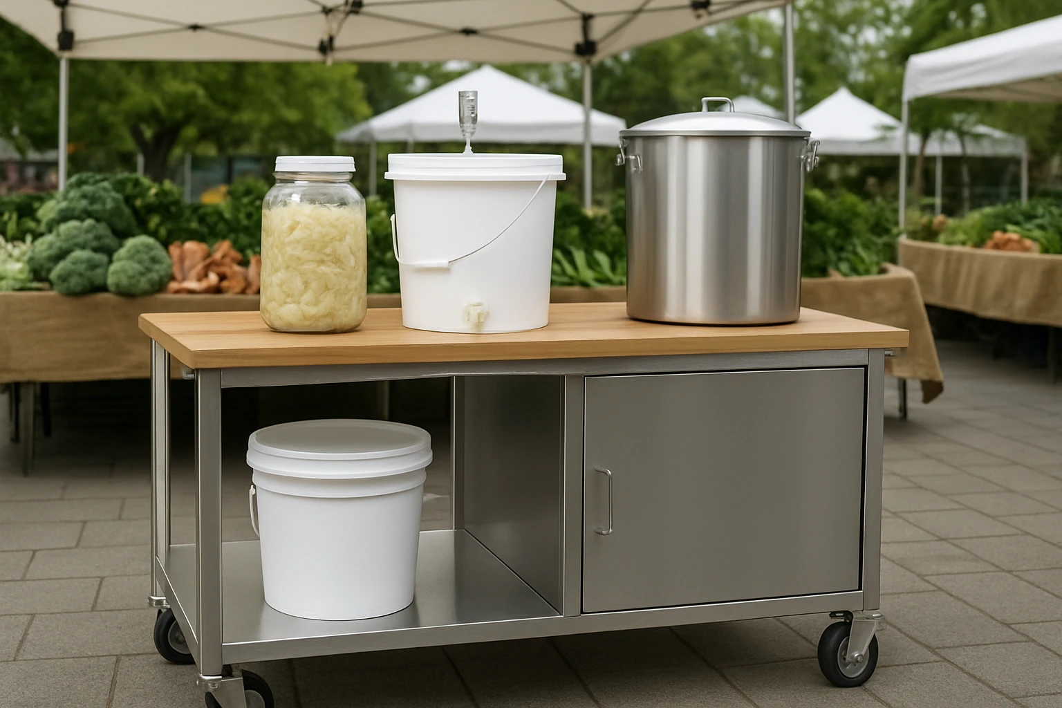 How to Build a Mobile Fermentation Cart for Farmers Markets