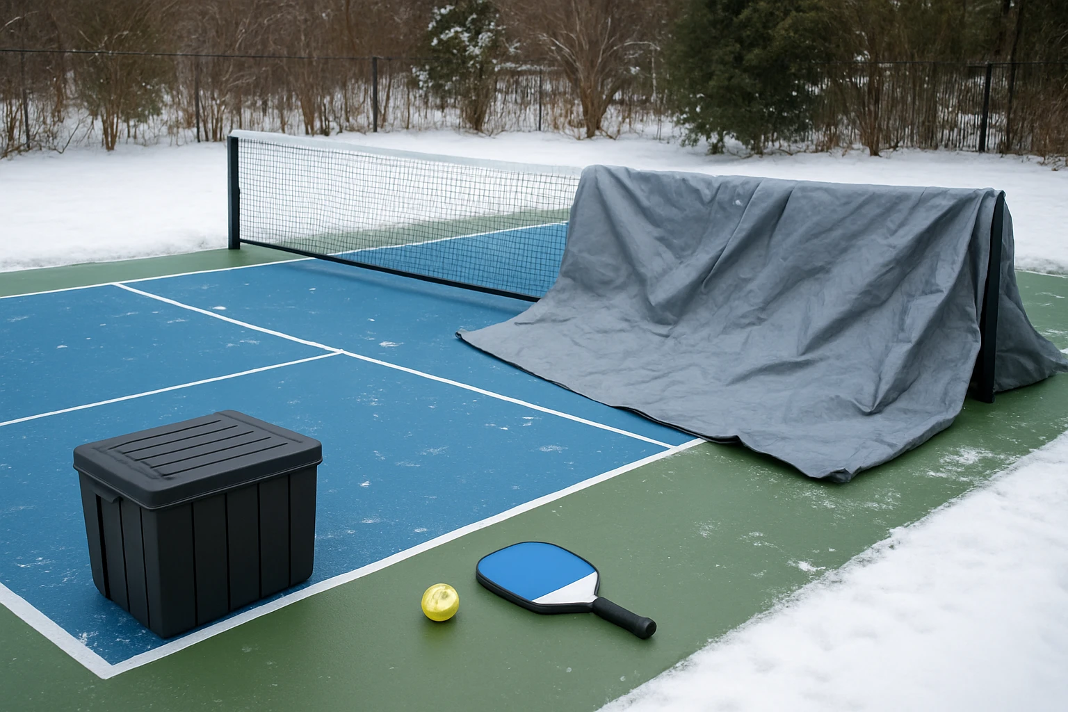 How to Winterize Your Permanent Backyard Pickleball Court