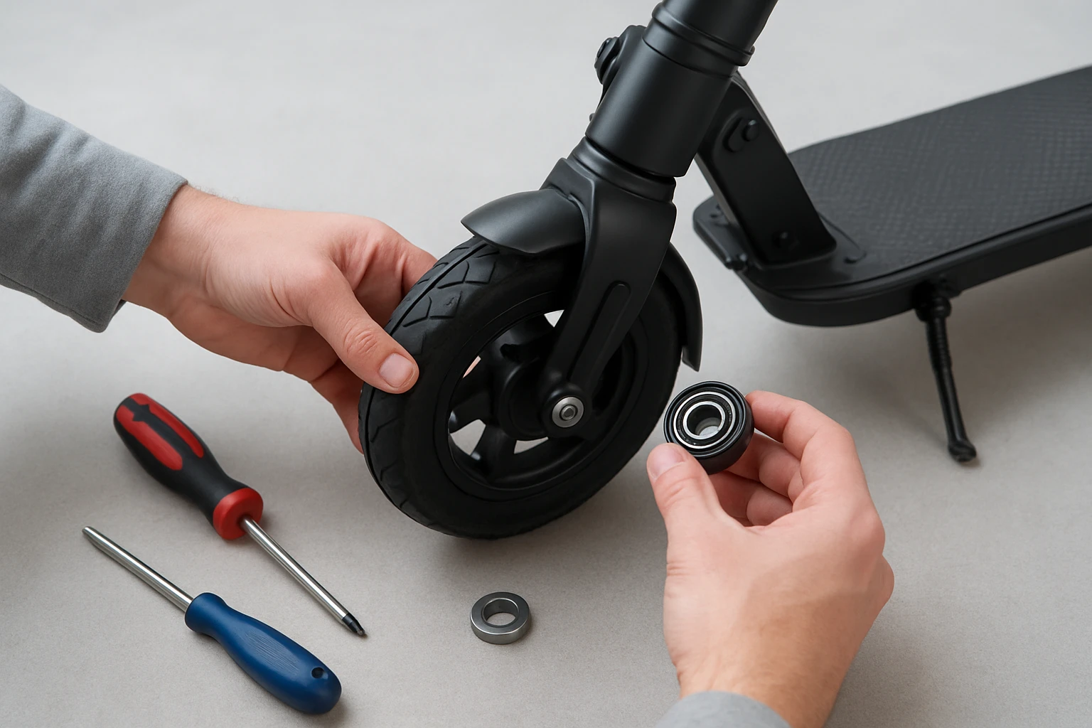 How to Replace Wheel Bearings on a Folding E‑Scooter