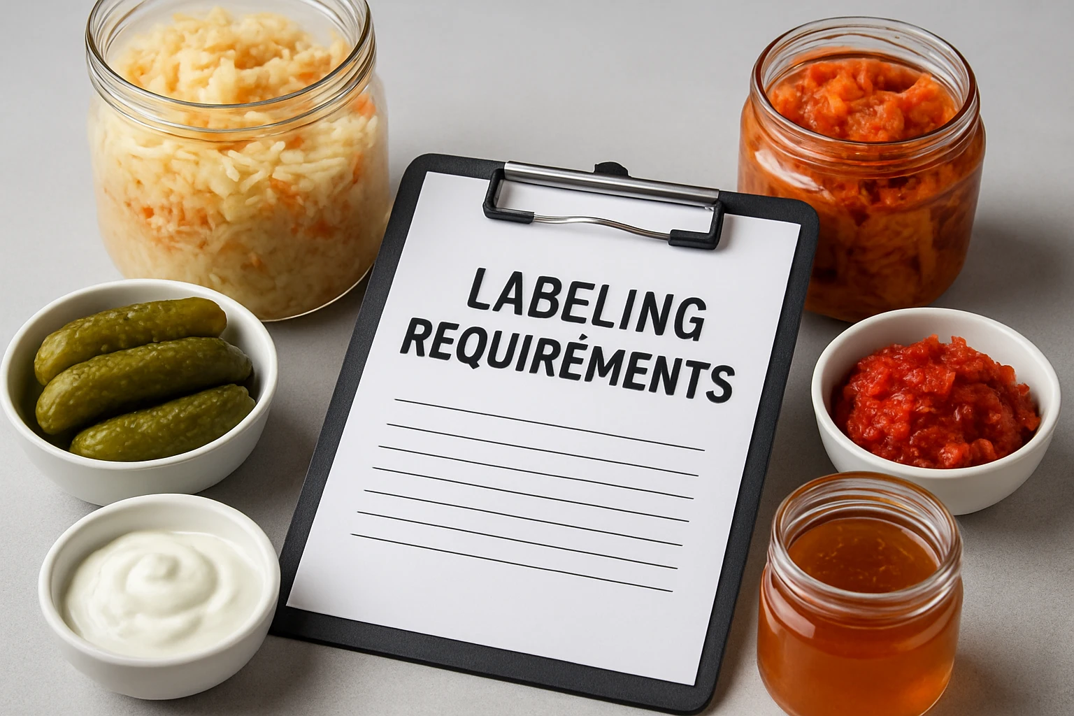 Complete Guide to Legal Labeling Requirements for Selling Fermented Foods Locally