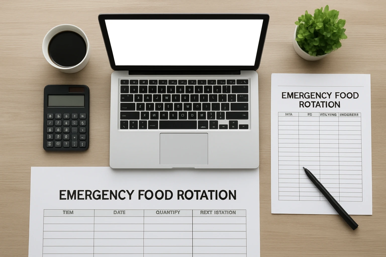 How to Create an Emergency Food Rotation Spreadsheet Template