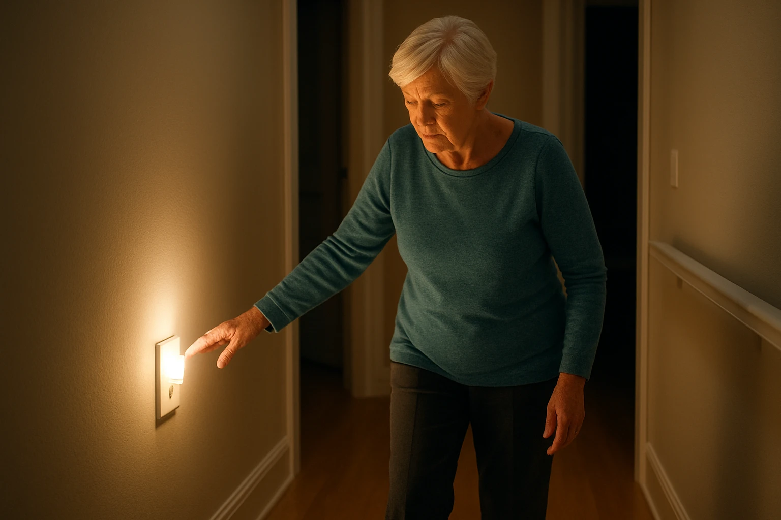 Where to Place Night Lights to Prevent Senior Falls