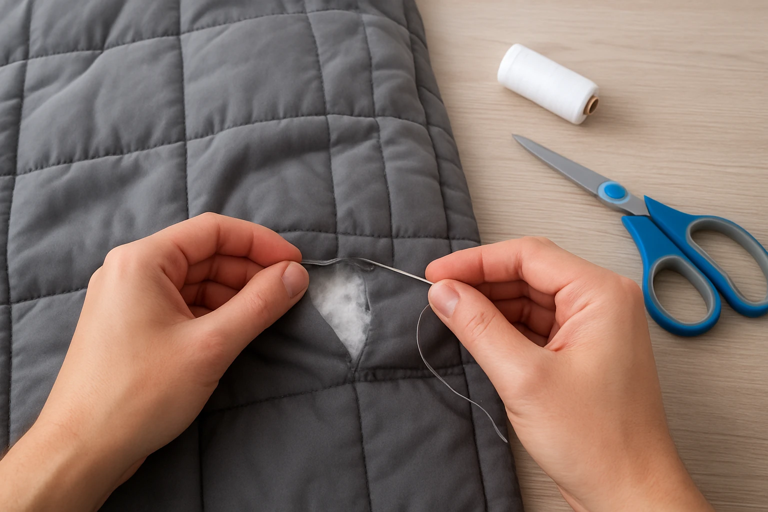 How to Safely Repair a Torn Weighted Blanket