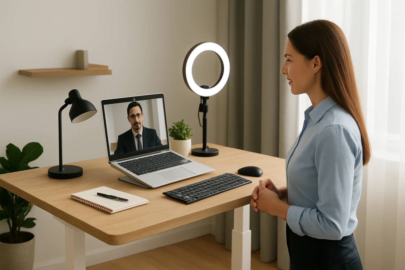 How to Stage Your Standing Desk for Remote Job Interviews