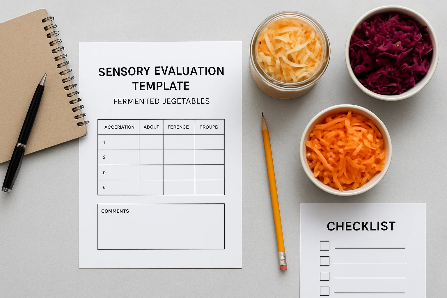 How to Create a Sensory Evaluation Template for Fermented Vegetables