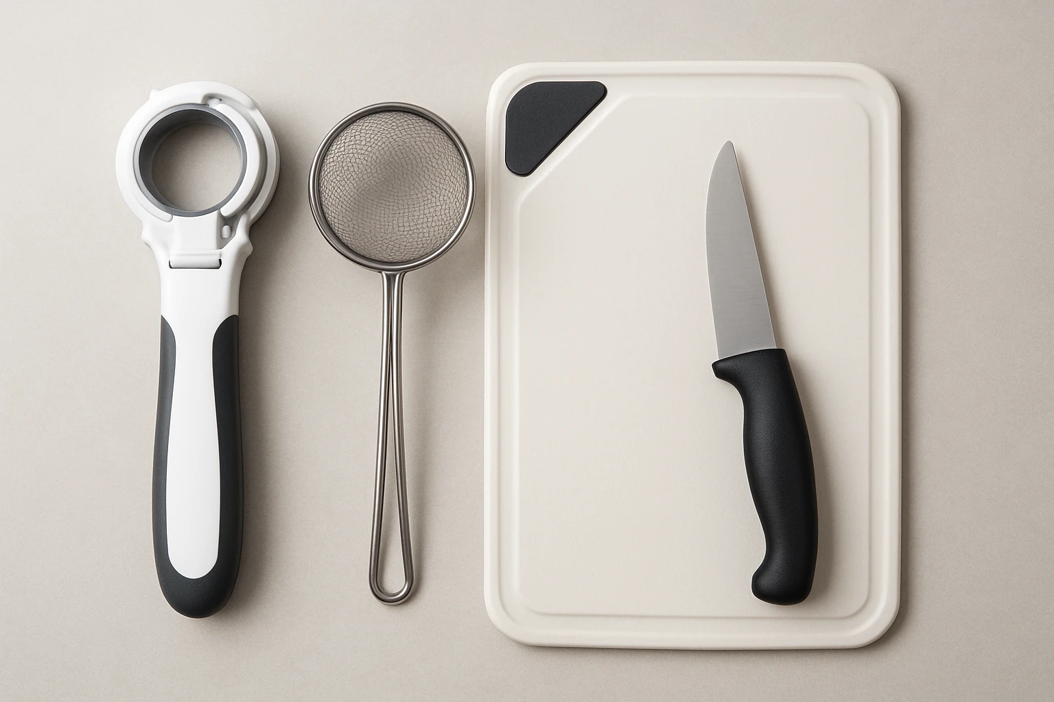 Adaptive Kitchen Tools: Jar Opener, Strainer, and Cutting Board Comparison