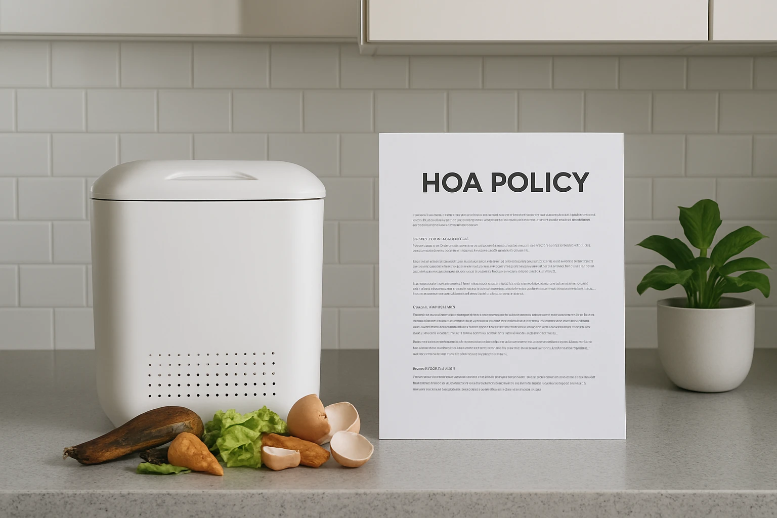 How to Create an HOA Policy for Countertop Composters – Free Template & Guide
