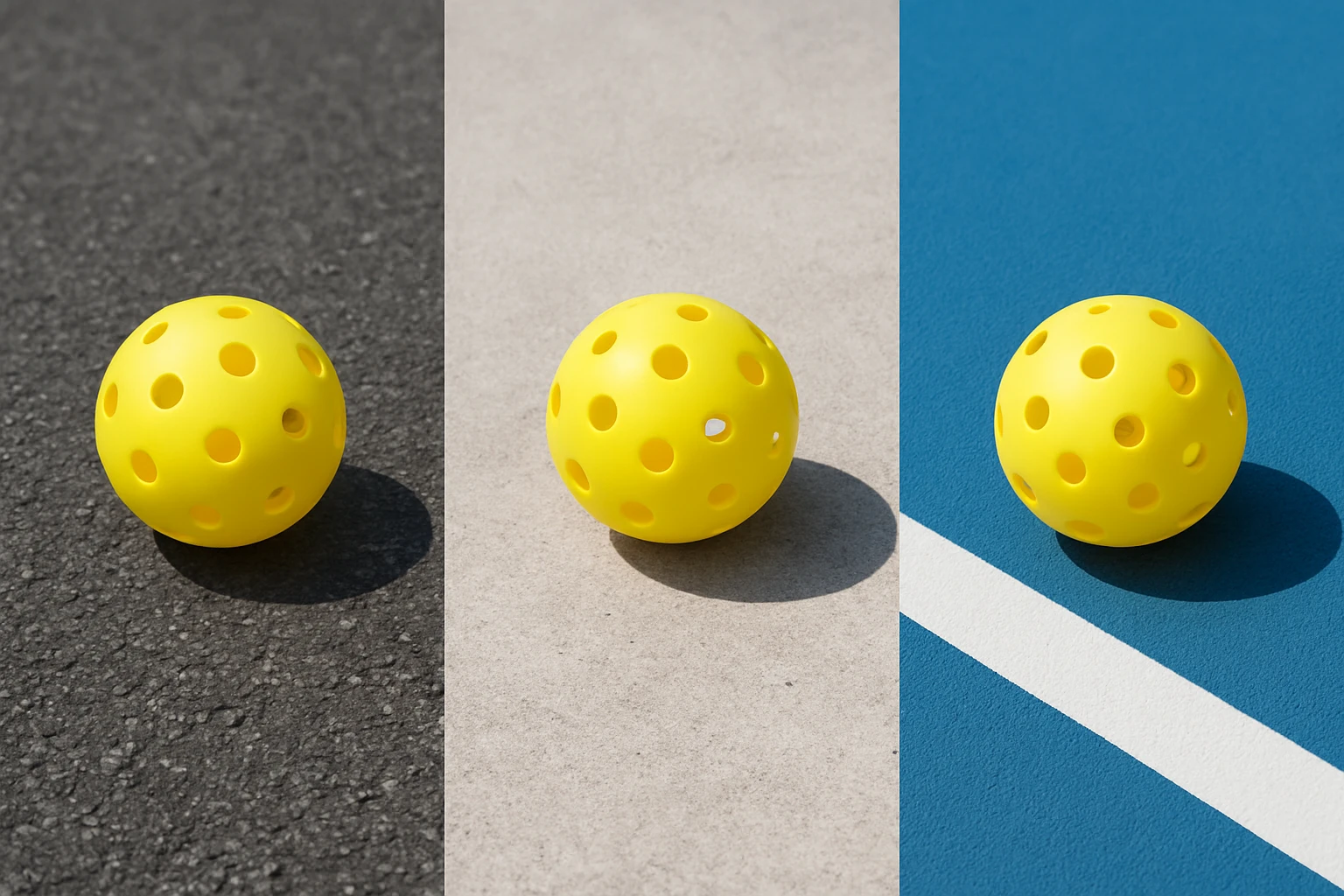 Best Pickleball Ball for Asphalt, Concrete, and Acrylic Courts