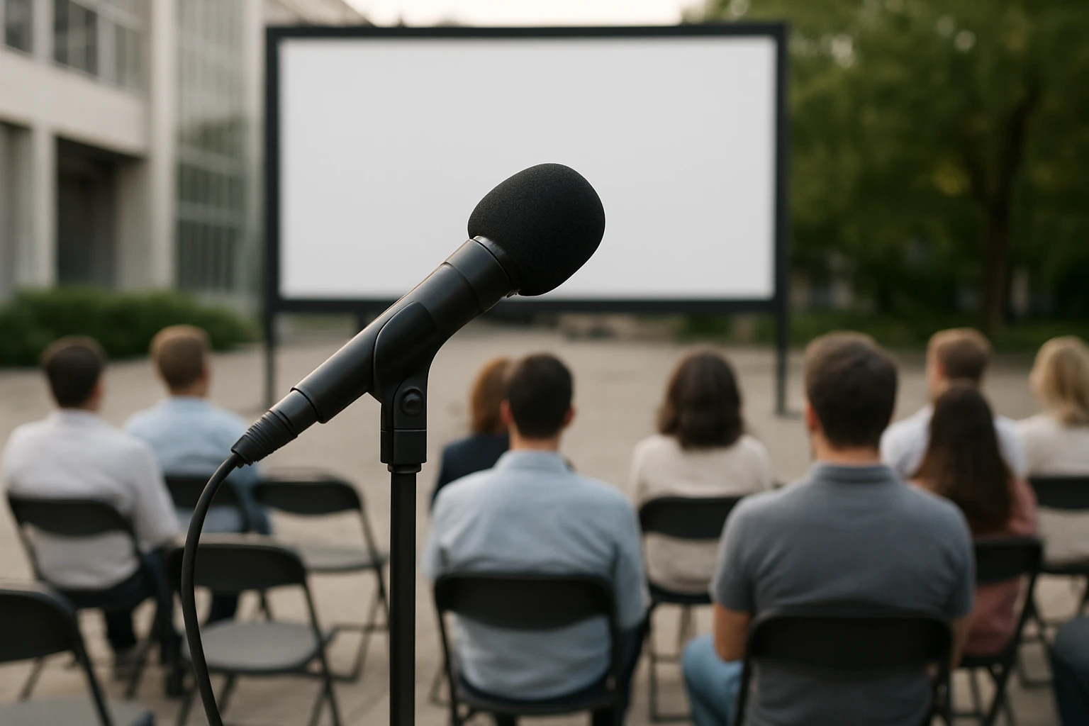 How to Set Up Audience Q&A Mics for Outdoor Screenings