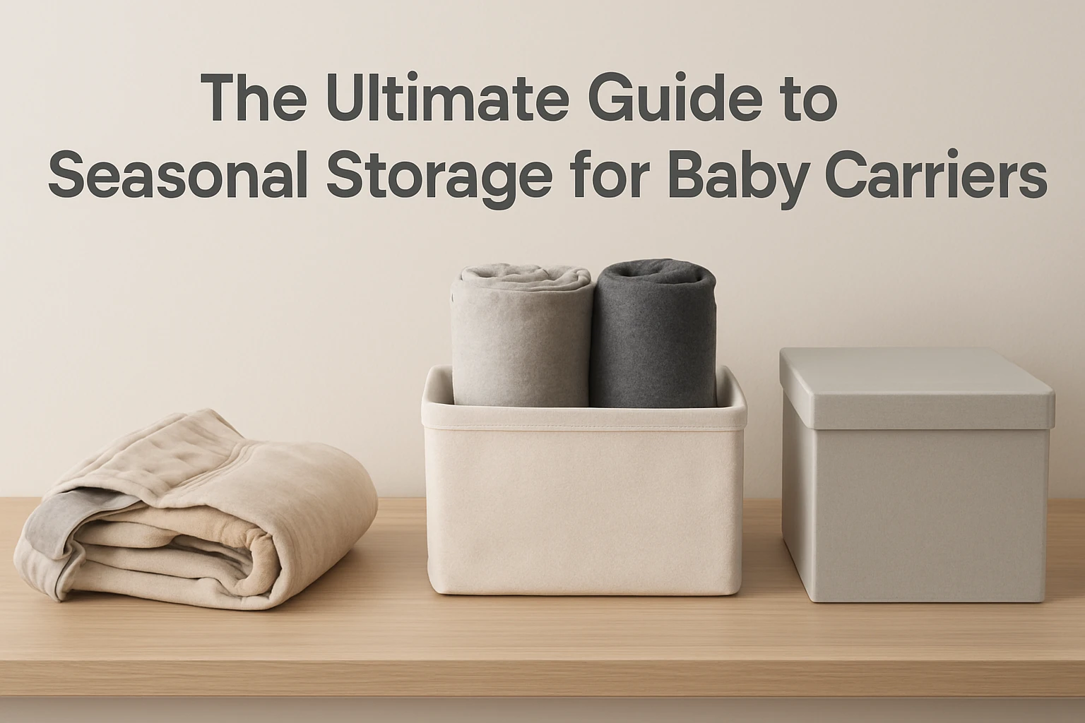 The Ultimate Guide to Seasonal Storage for Baby Carriers