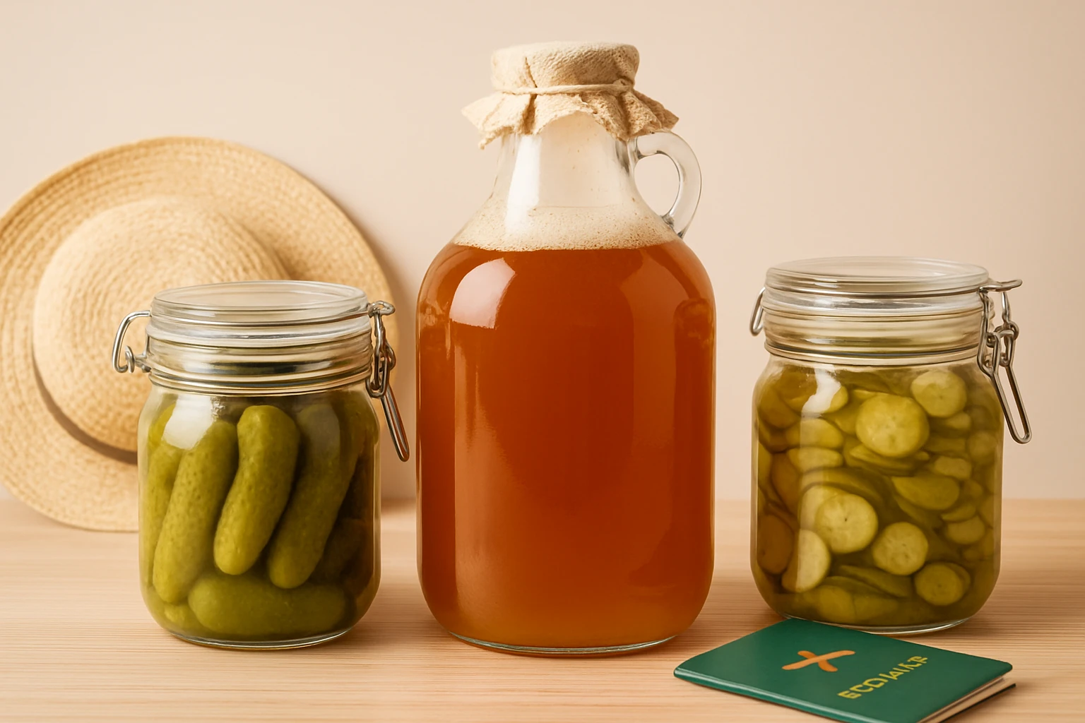 How to Leave Kombucha and Pickles While on Vacation