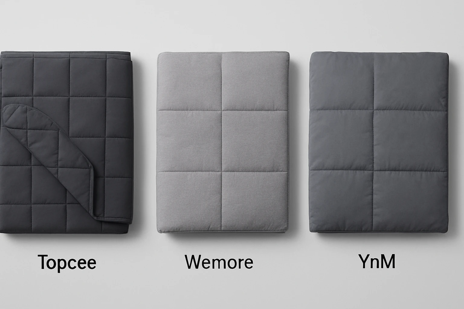 Topcee vs Wemore vs YnM Weighted Blankets: In‑Depth 2026 Comparison