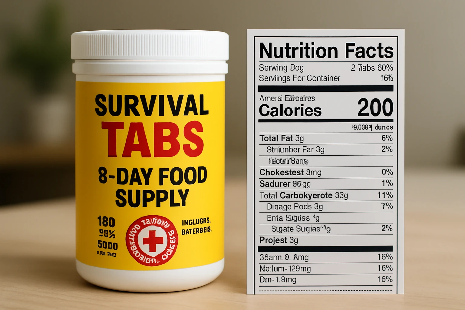 Survival Tabs 8-Day Food Supply Review