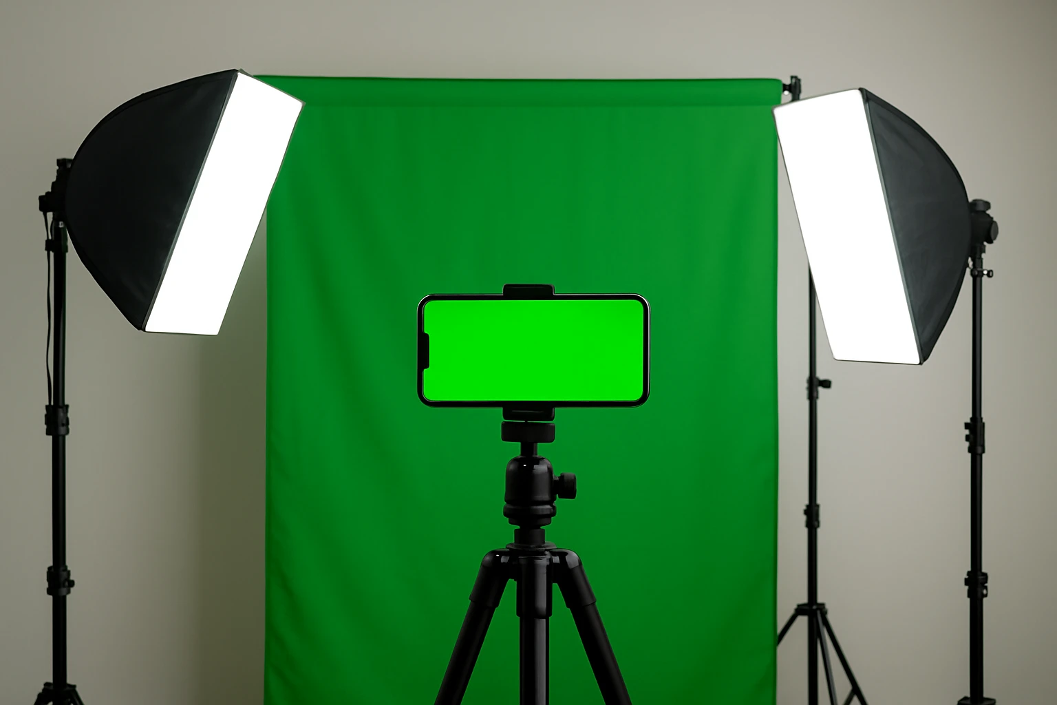 How to Set Up Mobile Green Screen Lighting for Smartphones