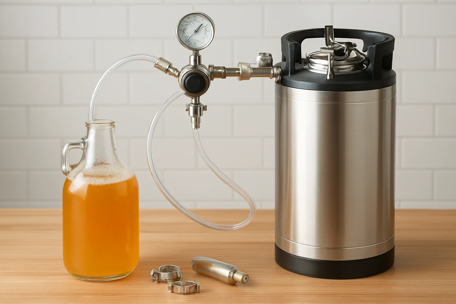 How to Build a Countertop Kombucha Kegging System at Home