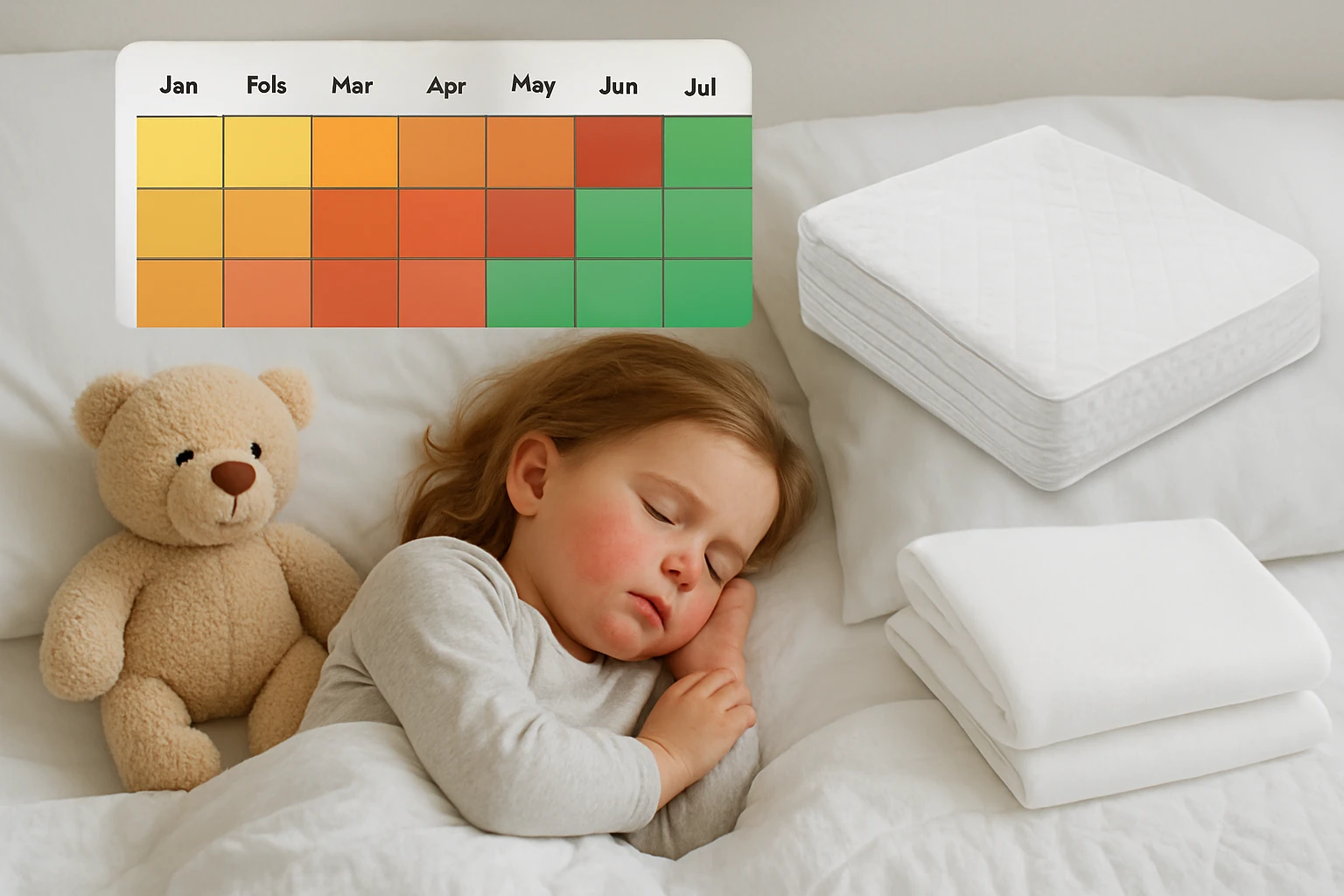 Seasonal Allergy Calendar by Region: Bedding Changes to Reduce Kids' Eczema