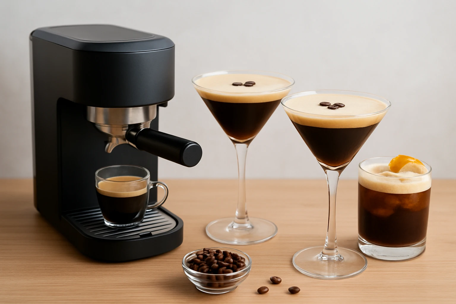 Espresso Martinis & Coffee Cocktails with Compact Machines