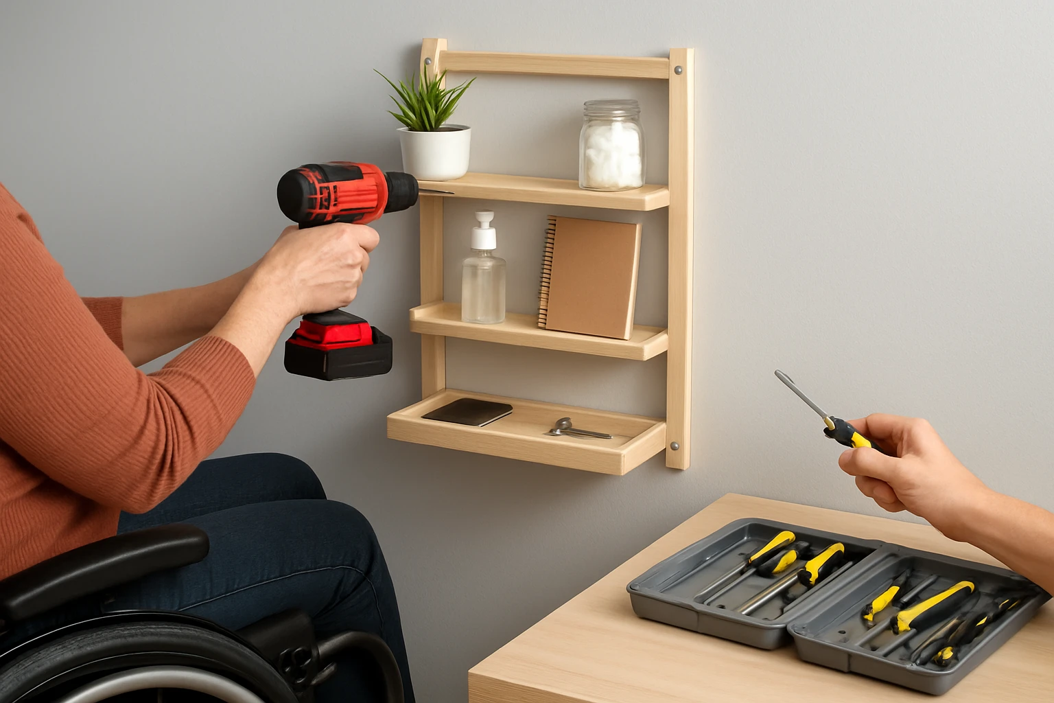 How to Build Vertical Reach Organizers for Wheelchair Users