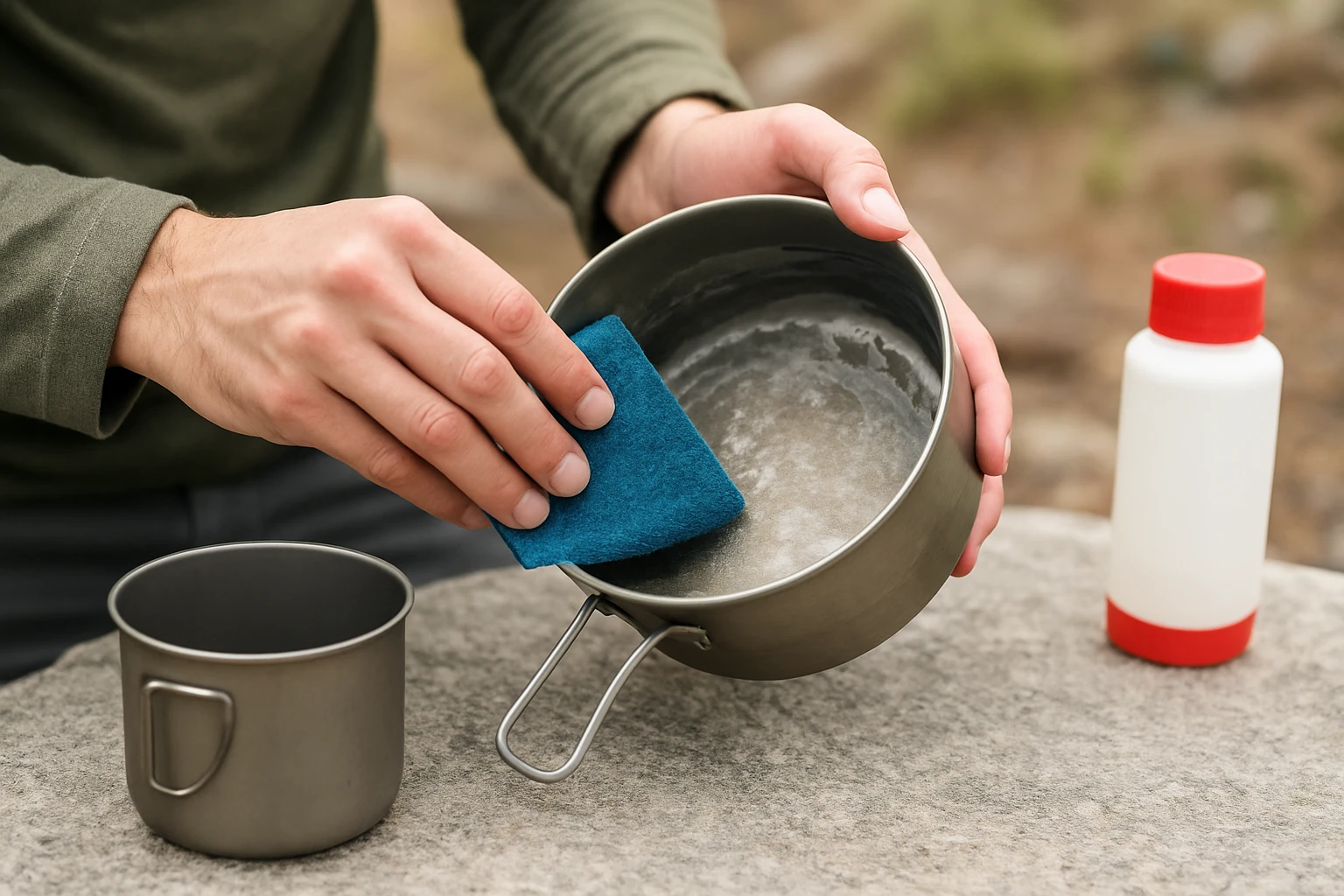 How to Descale Titanium Pots on the Trail