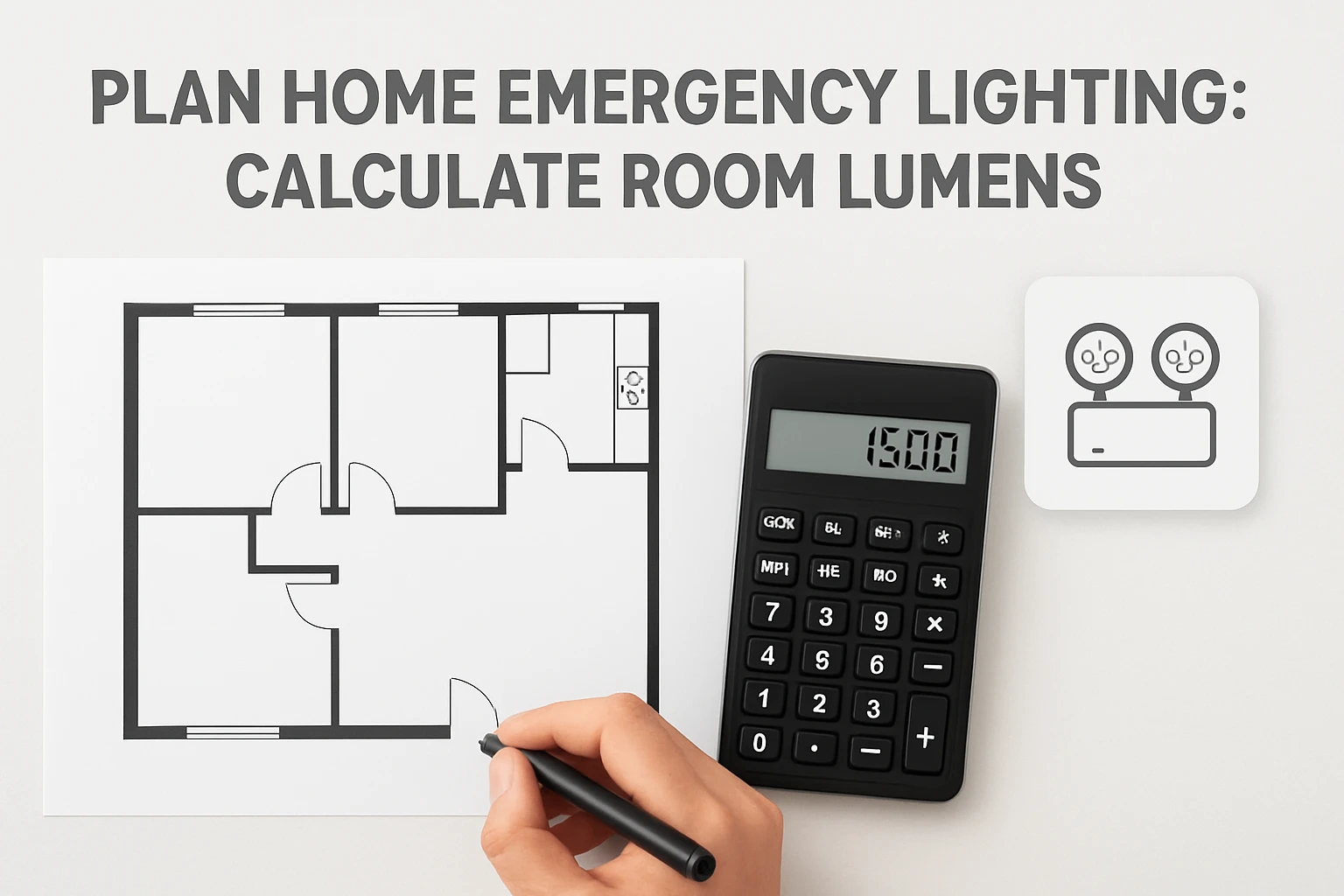 Plan Home Emergency Lighting: Calculate Room Lumens